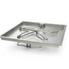 36" Square Bowl Pan Penta Burner Fire Pit Insert – HI/LO - Electronic Ignition - HPC