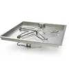 30" Square Bowl Pan Penta Burner Fire Pit Insert - Electronic Ignition - HPC