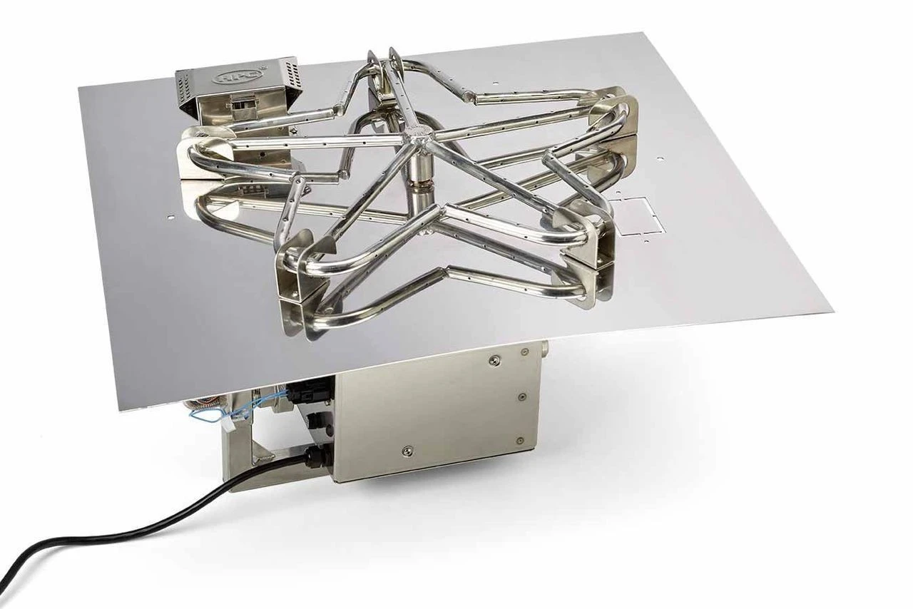 36" Square Flat Pan Penta Burner Fire Pit Insert – HI/LO - Electronic Ignition - HPC 1 36" Square Flat Pan Penta Burner Fire Pit Insert – HI/LO - Electronic Ignition - HPC