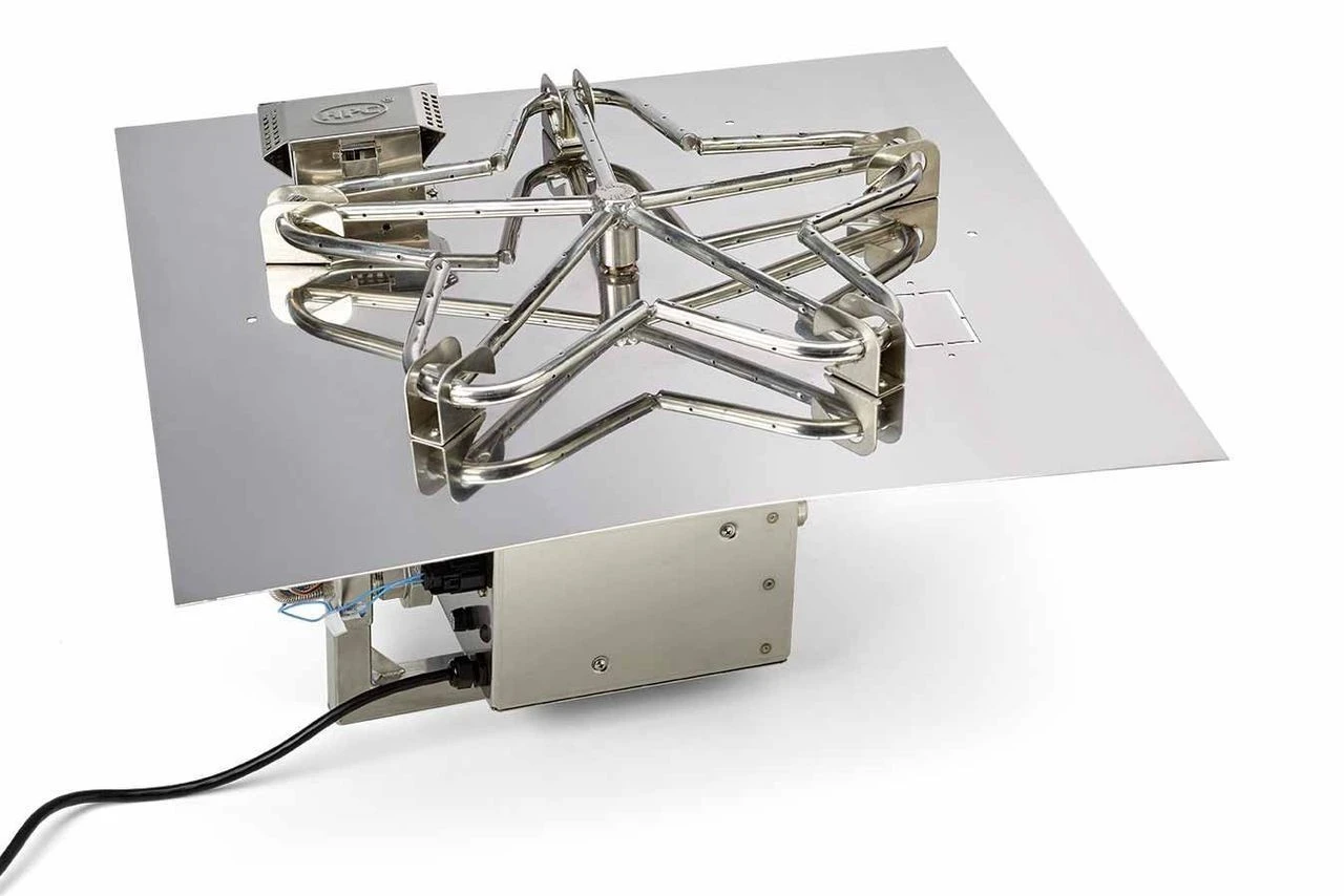 42" Square Flat Pan Penta Burner Fire Pit Insert - Electronic Ignition - HPC 1 42" Square Flat Pan Penta Burner Fire Pit Insert - Electronic Ignition - HPC