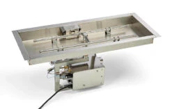 42X14" Rectangle Pan H-Burner Fire Pit Insert - ON/OFF - Electronic Ignition - HPC