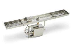 49X8" Rectangle Pan Linear Interlink Fire Pit Insert – ON/OFF - Electronic Ignition - HPC