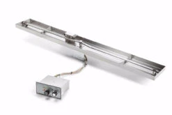 61X8" Rectangle Pan Linear Interlink Fire Pit Insert β Push Button Flex Line - HPC