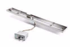 73X8" Rectangle Pan Linear Interlink Fire Pit Insert – Push Button Flex Line - HPC