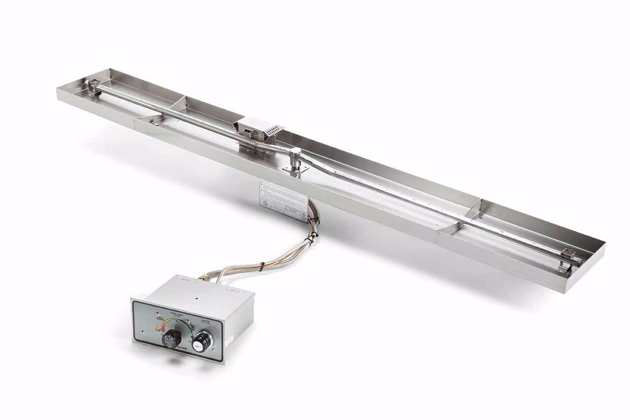 73X8" Rectangle Pan Linear Interlink Fire Pit Insert – Push Button Flex Line - HPC 1 73X8" Rectangle Pan Linear Interlink Fire Pit Insert – Push Button Flex Line - HPC