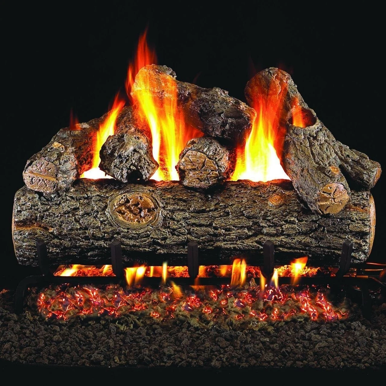 Real Fyre Golden Oak Designer Plus Gas Log Set - 42" 1 Real Fyre Golden Oak Designer Plus Gas Log Set - 42"
