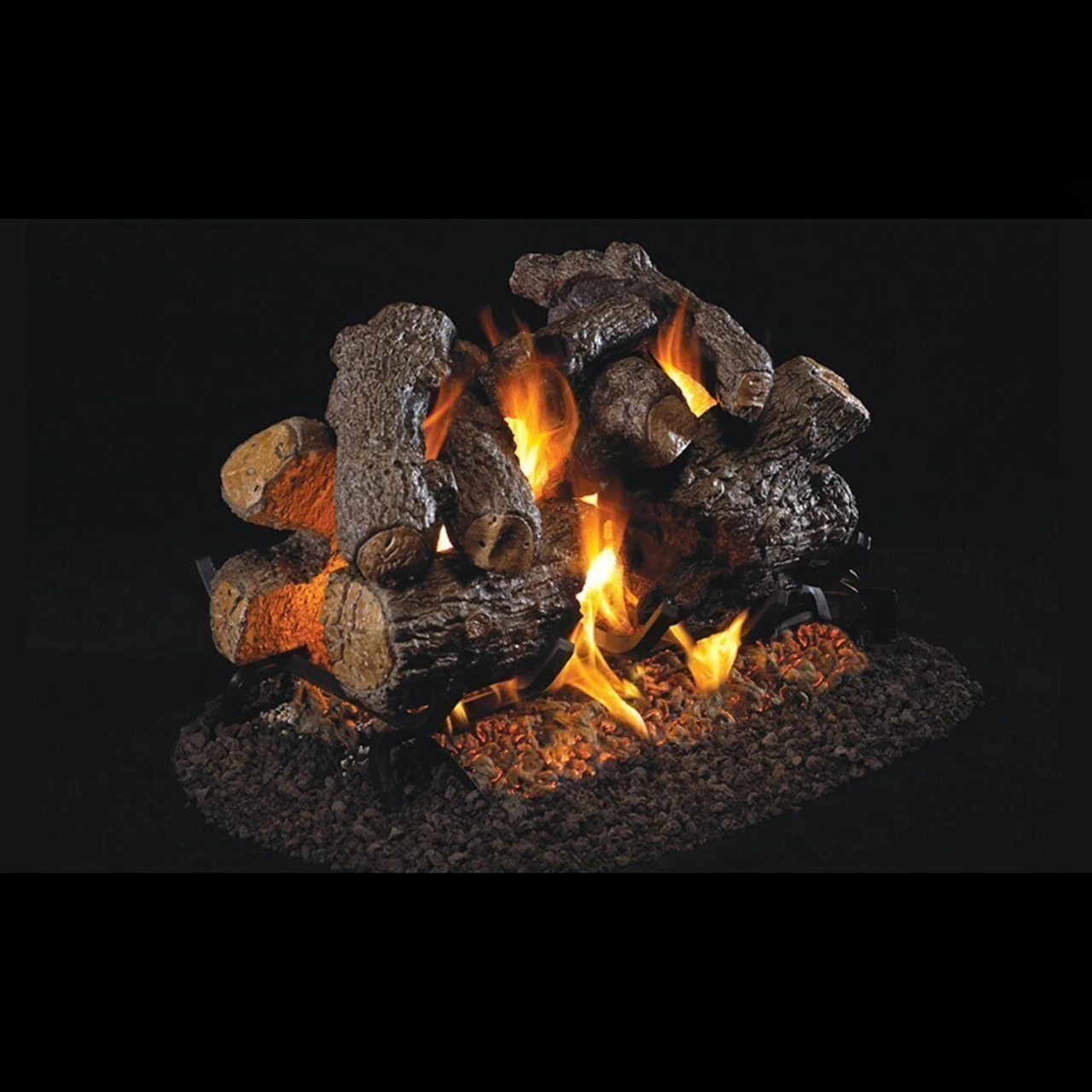 Real Fyre Charred Royal English Oak See Thru Gas Log Set - 42" 1 Real Fyre Charred Royal English Oak See Thru Gas Log Set - 42"