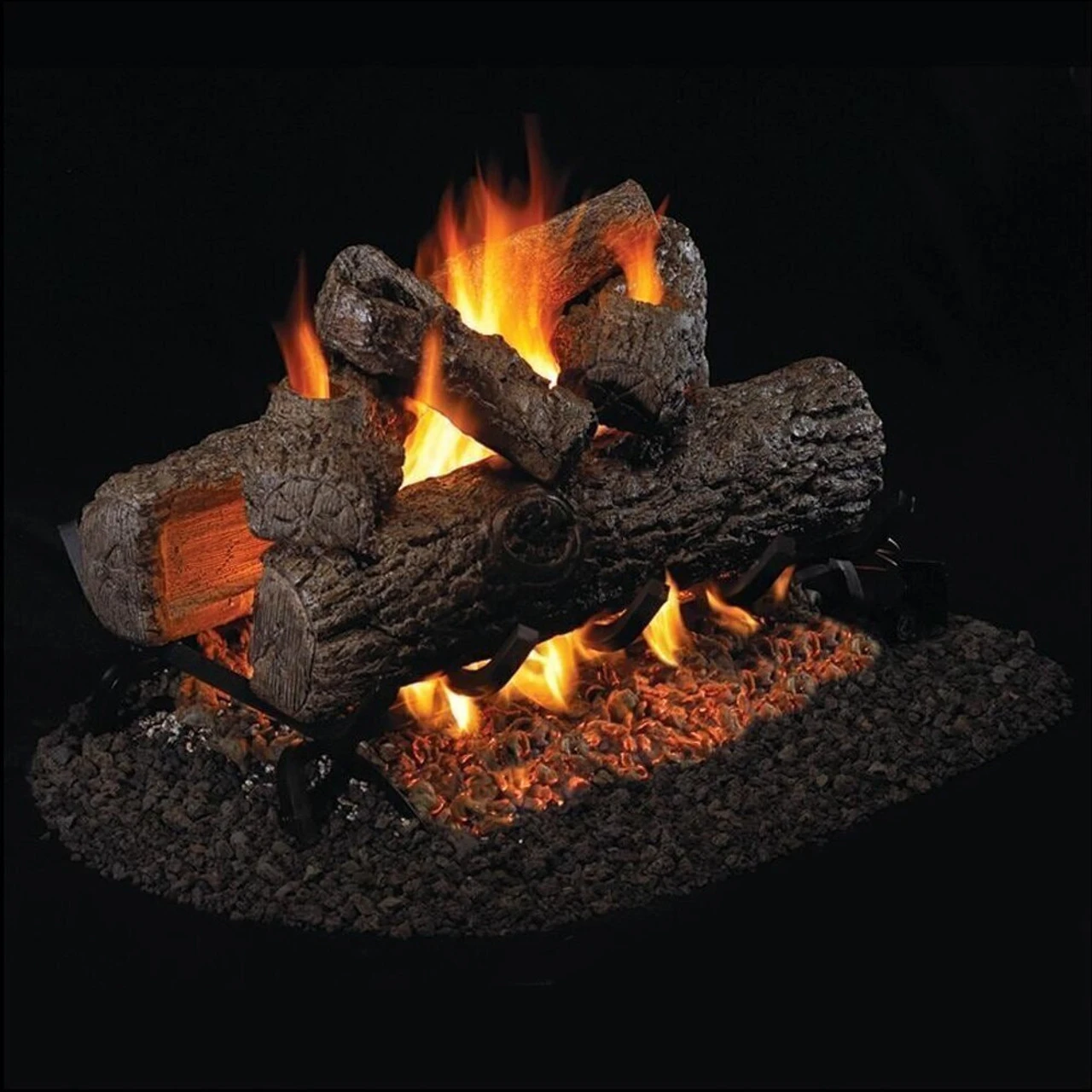Real Fyre Golden Oak See Thru Gas Log Set 42" 1 Real Fyre Golden Oak See Thru Gas Log Set 42"
