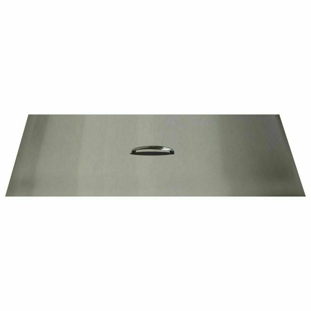 The Outdoor Plus 18" Wide Brushed Stainless Steel Rectangle Fire Pit Cover