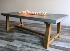 Elementi Sonoma Dining Table 83" X 39" -Home Fire Pit 41Wp0sfZ1ML 62441.1658399996