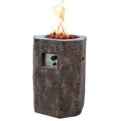 Modeno Basalt Column Fire Pit