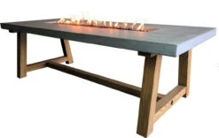 Elementi Sonoma Dining Table 83" X 39" -Home Fire Pit 61ZoRoh 31L. SL1164 63305.1658400001