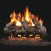 Real Fyre 24" Rustic Oak Log Set With Vented G45 Burner - Match Light