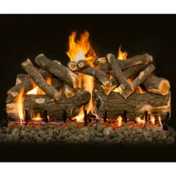 Arizona Weathered Oak Charred Vented Front View Gas Log Set | Grand Canyon Gas Logs -Home Fire Pit AZ W Oak 42in Charred 2 39981.1648722513