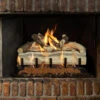 Blue Pine Split Vented Front View Gas Log Set | Grand Canyon Gas Logs