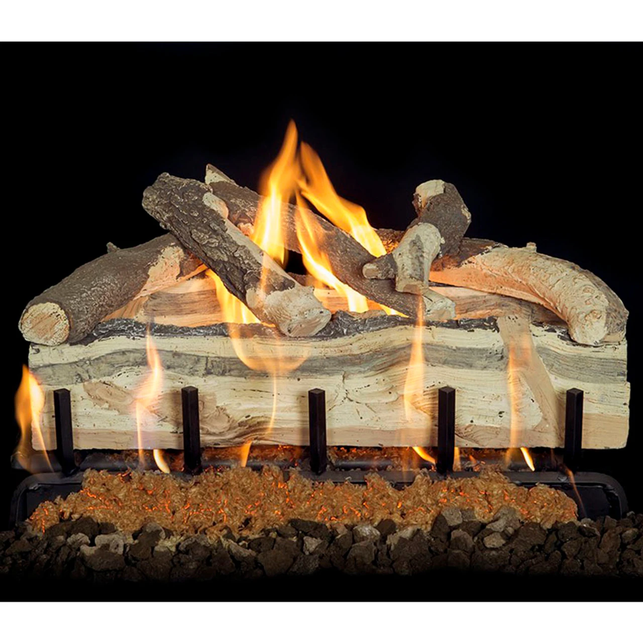 Blue Pine Split Vented Front View Gas Log Set | Grand Canyon Gas Logs 4 Blue Pine Split Vented Front View Gas Log Set | Grand Canyon Gas Logs - Image 4