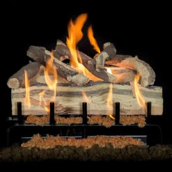 Blue Pine Split Vented Front View Gas Log Set | Grand Canyon Gas Logs 11 Blue Pine Split Vented Front View Gas Log Set | Grand Canyon Gas Logs -Home Fire Pit BluePine24 3Burner 02494.1648723376