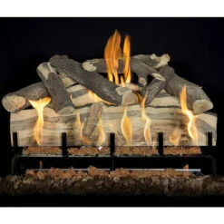 Blue Pine Split Vented Front View Gas Log Set | Grand Canyon Gas Logs 13 Blue Pine Split Vented Front View Gas Log Set | Grand Canyon Gas Logs -Home Fire Pit BluePine30 3Burner full 58302.1648723376