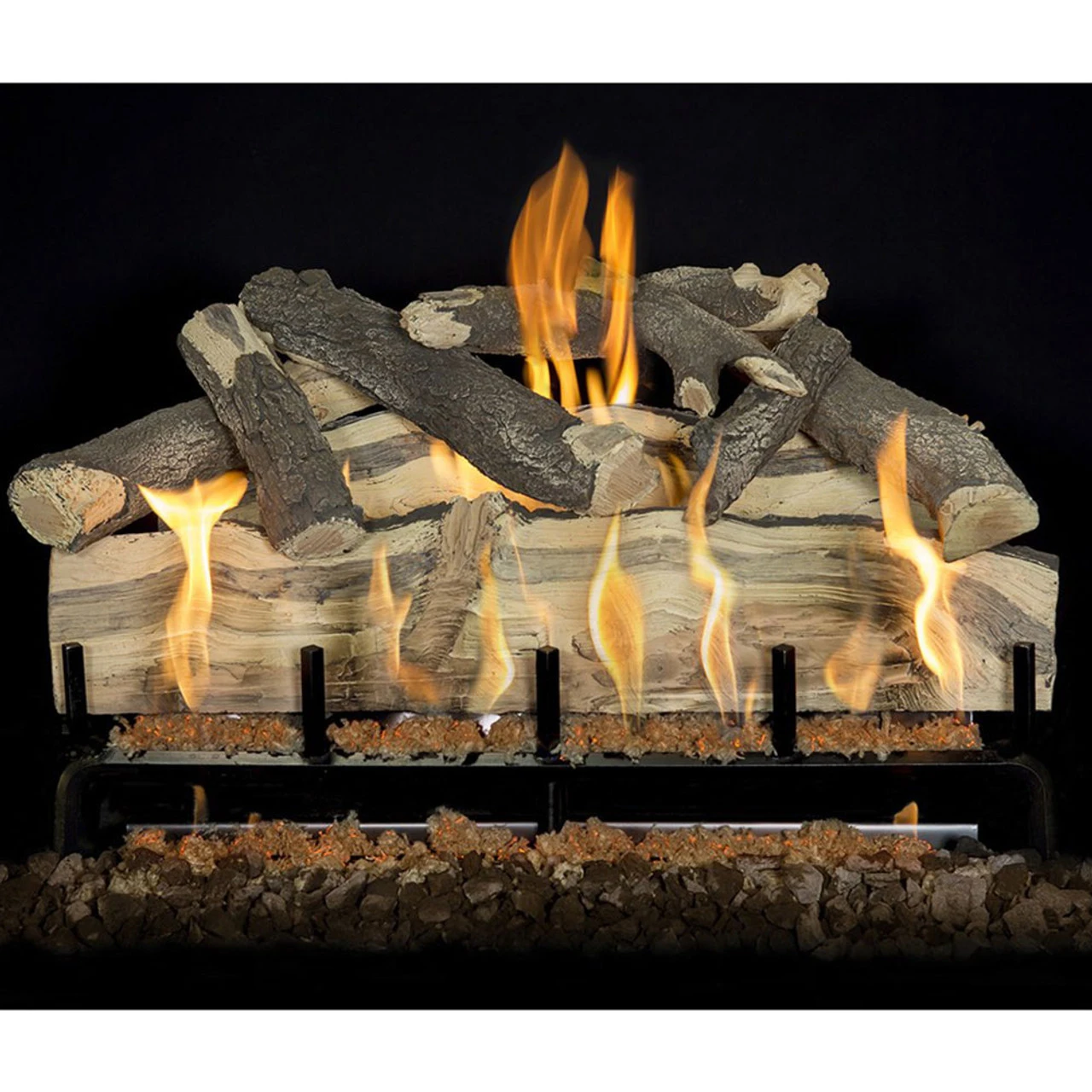 Blue Pine Split Vented Front View Gas Log Set | Grand Canyon Gas Logs 7 Blue Pine Split Vented Front View Gas Log Set | Grand Canyon Gas Logs - Image 7