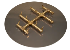 120K BTU 13" X 16" Circular Tree-Style Extra Large Brass Burner | Warming Trends -Home Fire Pit CFBCTXL120 65777.1592937105