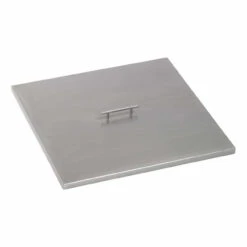 Square Fire Pit Pan Cover - Stainless Steel -Home Fire Pit CV SQP 24 91651.1623085885