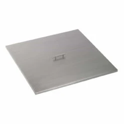 Square Fire Pit Pan Cover - Stainless Steel -Home Fire Pit CV SQP 36 26874.1623085885