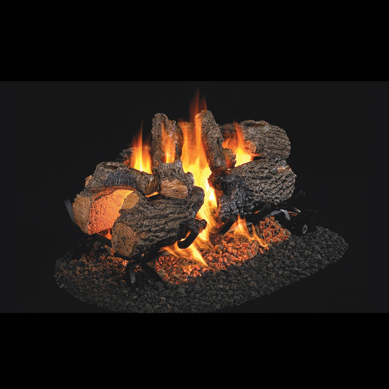 Real Fyre Charred Oak See Thru Gas Log Set - 16" 1 Real Fyre Charred Oak See Thru Gas Log Set - 16"