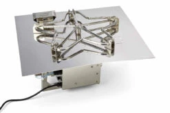 18" Square Flat Pan Penta Burner Fire Pit Insert – HI/LO - Electronic Ignition - HPC