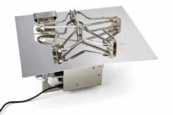 24" Square Flat Pan Penta Burner Fire Pit Insert – HI/LO - Electronic Ignition - HPC