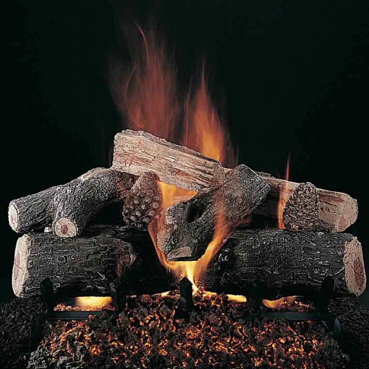 Rasmussen 30" Evening Lone Star Ceramic Log Set - Single Face 1 Rasmussen 30" Evening Lone Star Ceramic Log Set - Single Face