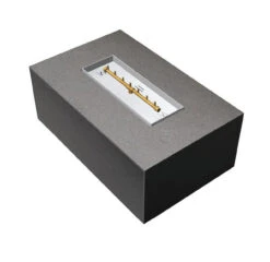 Rectangular Ready-To-Finish Fire Pit + CrossFire Burner - Match Light| Warming Trends