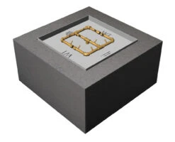 Square Ready-To-Finish Fire Pit + CrossFire Burner - Match Light | Warming Trends