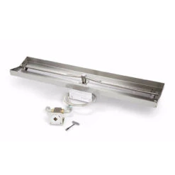 37X8" Rectangle Pan Linear Interlink Fire Pit Insert – Match Lit Flex Line - HPC