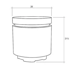 MOD Concrete Propane Enclosure 20" -Home Fire Pit Mod Dimensions 1x1 web 89079.1612298463