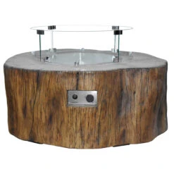 Elementi Manchester Fire Table 42" X 39" -Home Fire Pit OFG145RW Manchester Fire Table with Wind Screen Stainless Steel Lid web 20256.1675207278