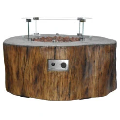 Elementi Manchester Fire Table 42" X 39" -Home Fire Pit OFG145RW Manchester Fire Table with Wind Screen web 74488.1675207278