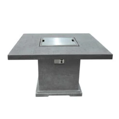 Elementi Birmingham Fire Table 48" X 48" -Home Fire Pit OFG202 Birmingham Dining Table with Stainless Steel Lid web 29498.1625266458