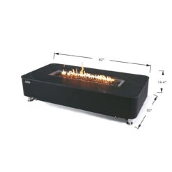 Elementi Plus Valencia Fire Table -Home Fire Pit OFP102BB Bulgaria Black Valencia Porcelain Top Fire Table 6 80361.1675374462