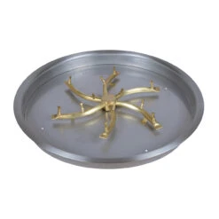 The Outdoor Plus Round Drop In Pan & Bullet Burner -Home Fire Pit OPT BP43RD 63856.1600684885