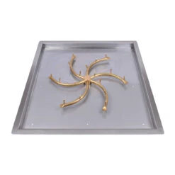 The Outdoor Plus Square Drop In Pan And Bullet Burner -Home Fire Pit OPT BP48SD 1 78765.1600753295