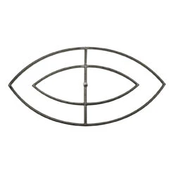 The Outdoor Plus Stainless Steel Double Fish Eye Gas Fire Pit Burner