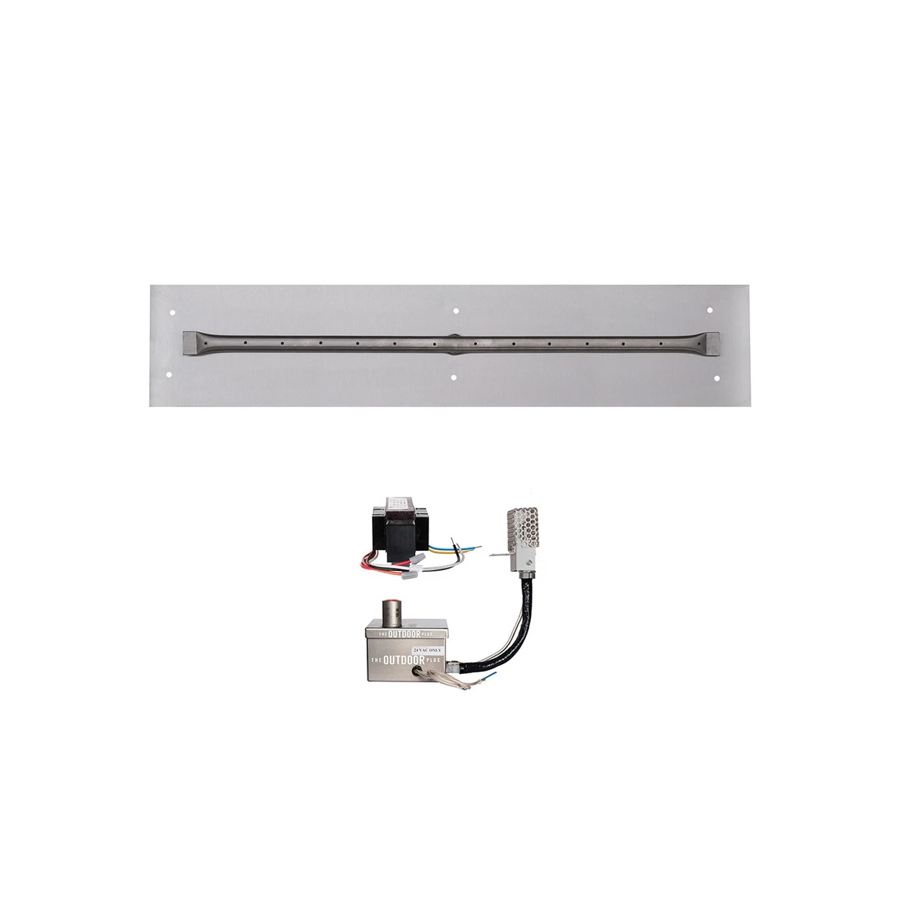 The Outdoor Plus Rectangle Stainless Steel Pan Linear Burner 2 The Outdoor Plus Rectangle Stainless Steel Pan Linear Burner - Image 2