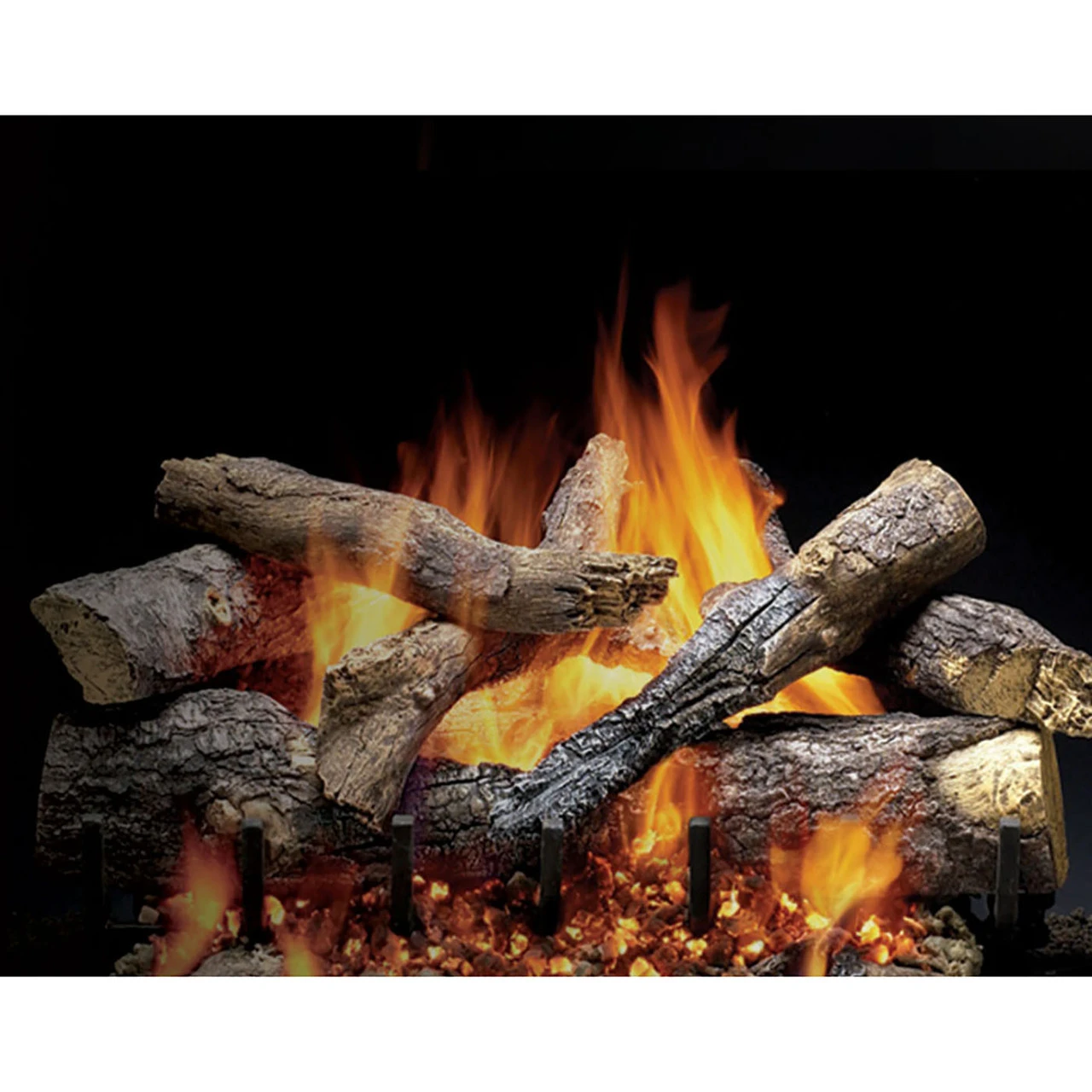 24" Match Light Outdoor Grand Oak Burner/Hearth Kit Log Set (3 Tier) | Majestic 1 24" Match Light Outdoor Grand Oak Burner/Hearth Kit Log Set (3 Tier) | Majestic