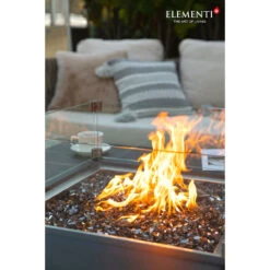 Elementi Plus Sofia Marble Porcelain Fire Table -Home Fire Pit QyB7lhtA 77739.1658502490