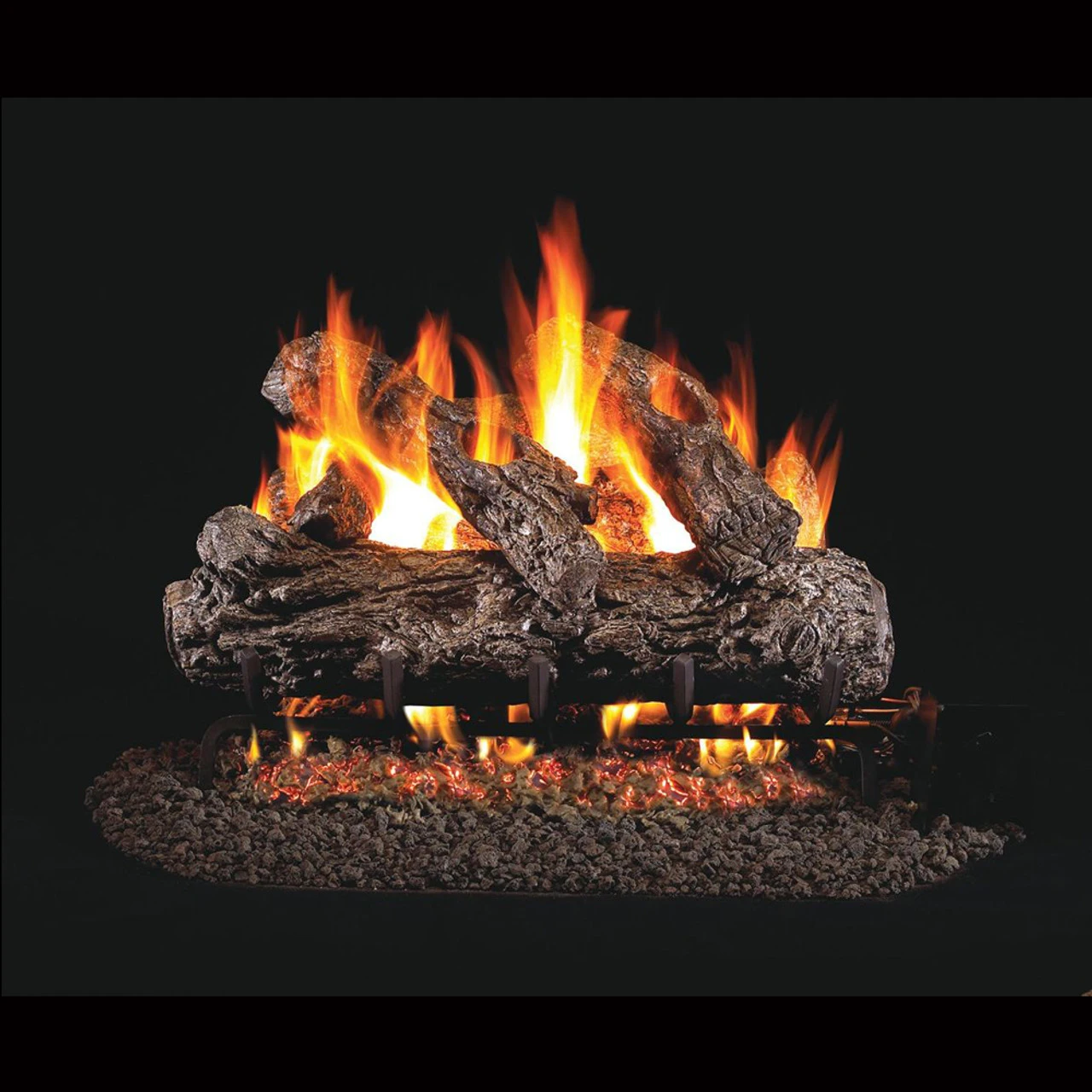 Real Fyre Rustic OakClassic Series Standard Gas Log Set 24" 1 Real Fyre Rustic OakClassic Series Standard Gas Log Set 24"