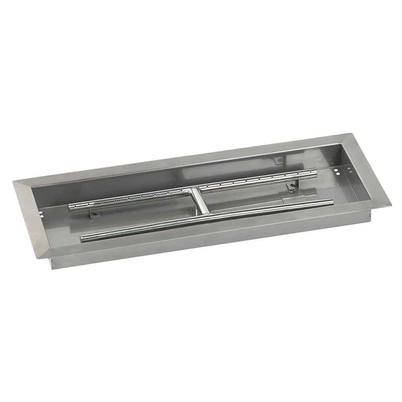 24" X 8" Rectangular Drop-In Pan With Spark Ignition Kit - Natural Gas - By American Fireglass 2 24" X 8" Rectangular Drop-In Pan With Spark Ignition Kit - Natural Gas - By American Fireglass - Image 2