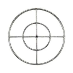 24 " Double Ring Burner - Stainless Steel W/ 1/2" Inlet