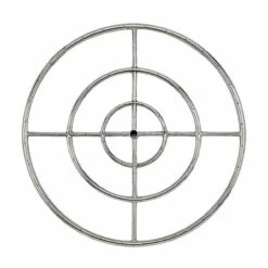 30" Triple Ring Fire Pit Burner - Stainless Steel 3/4" Inlet