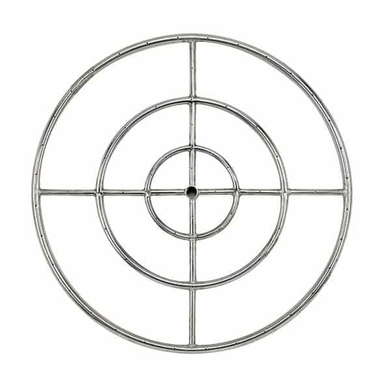 30" Triple Ring Fire Pit Burner - Stainless Steel 3/4" Inlet 1 30" Triple Ring Fire Pit Burner - Stainless Steel 3/4" Inlet