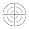 36" Triple Ring Burner - Stainless Steel 3/4" Inlet
